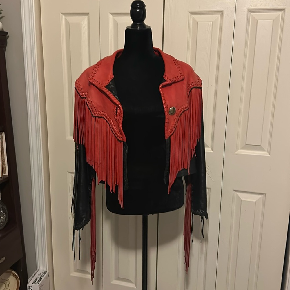 Fort Grizzly Genuine Leather Fringe Jacket